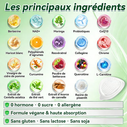 Magasin Officiel🇫🇷👉|H𝐞a𝐥r𝐢z𝐞®💪Moringa · BERBÉRINEX NAD+12-EN-1 Patch avancé à micro-aiguilles nano ✅(Une application quotidienne, résultats visibles en 7 jours)  Obésité, Diabète, Apnée du sommeil, Problèmes articulaires☀️
